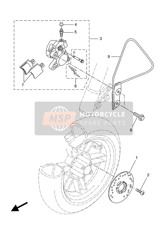 Bremssattel vorne